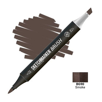 Маркер SKETCHMARKER Brush двухсторонний на спирт.основе BG90 Дым MPSMB-BG90