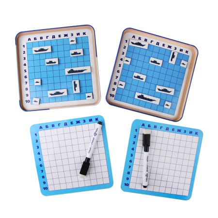 Магнитная игра "Морской бой" в жестяной коробке KOR-03585
