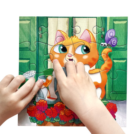 Пазл Baby Toys. First Puzzle 16 "Котик" KOR-04146
