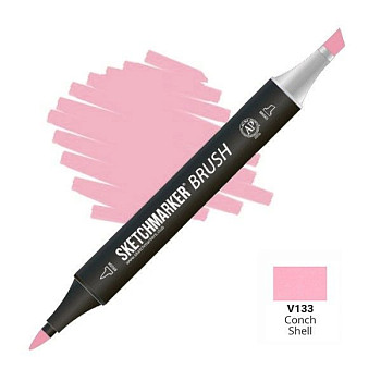Маркер SKETCHMARKER Brush двухсторонний на спирт.основе V133 Раковина MPSMB-V133