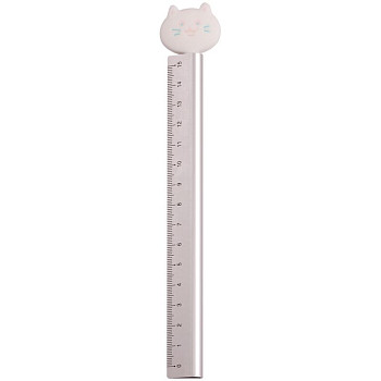 Линейка 15 см MESHU "Кот" стальная RE-SR15_54989