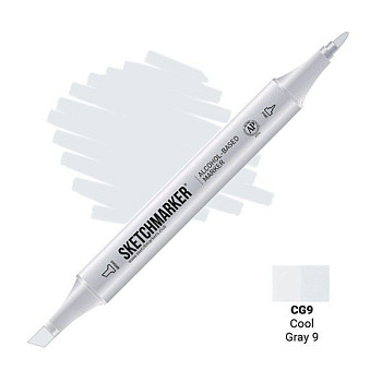 Маркер SKETCHMARKER двухсторонний на спирт.основе CG9 Прохладный серый 9 MPSM-CG9