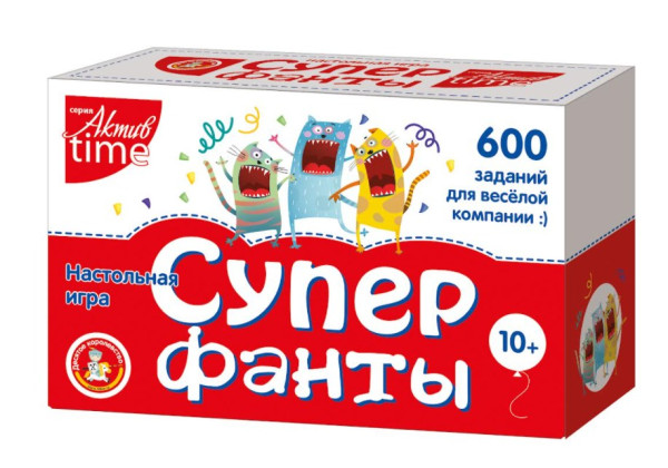 Настольная игра: Десятое Королевство Aктив time "Суперфанты" 600 заданий KOR-04307