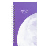 Записная книжка 95 x 175 мм 96л. MESHU "Moon light" на гребне, матовая ламинация, твердая обложка, выборочный УФ-лак RE-MS_52915