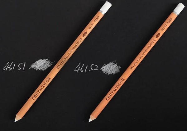 Карандаш пастельный CRETACOLOR Chalk 1 шт 2-средней твердости, белый CR46152