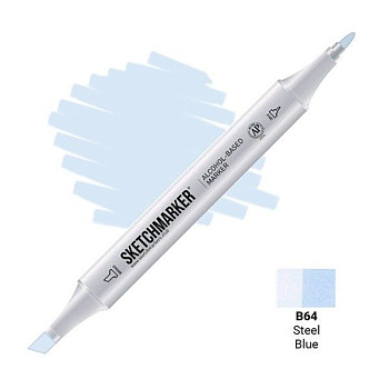 Маркер SKETCHMARKER двухсторонний на спирт.основе B64 Синяя сталь MPSM-B64