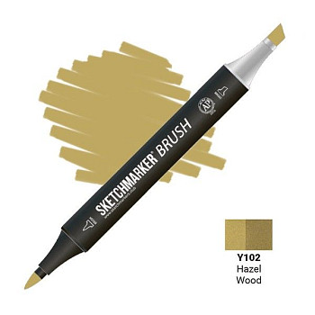 Маркер SKETCHMARKER Brush двухсторонний на спирт.основе Y102 Орешник MPSMB-Y102
