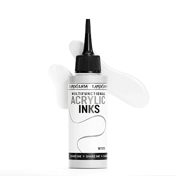 Чернила акриловые Kamenskaya Ink 100 мл W1119 Белый K-00-00000824
