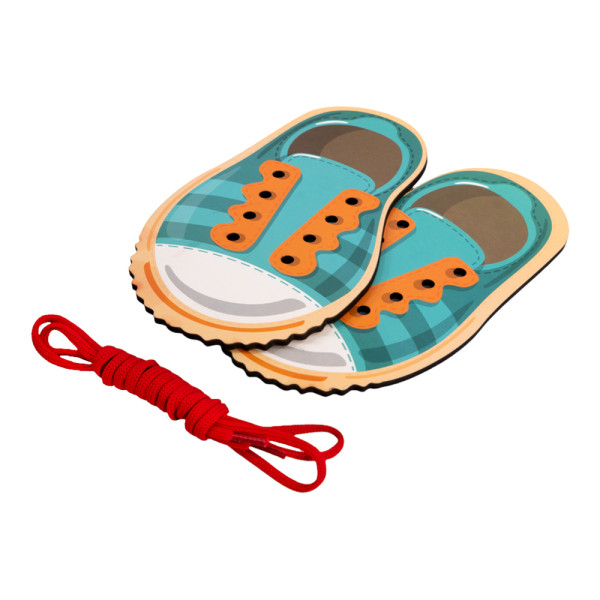 Шнуровка Baby Toys Wood "Ботинки" деревянная KOR-05129