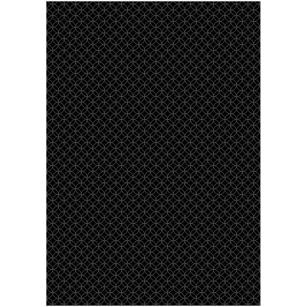 Упаковочная бумага глянцевая MESHU "Pattern on black" 1л. 70 x 100 см 80 г/м2, ассорти RE-MS_53487