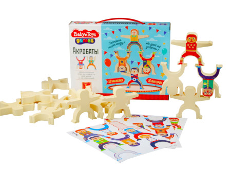 Настольная игра: Baby Toys "Акробаты", 16 элементов KOR-04331