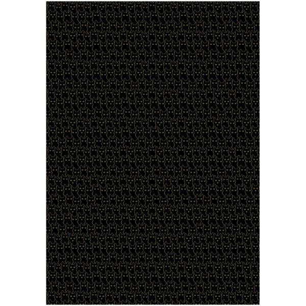 Упаковочная бумага глянцевая MESHU "Ночь котов" 1л. 70 x 100 см 80 г/м2 RE-MS_53470