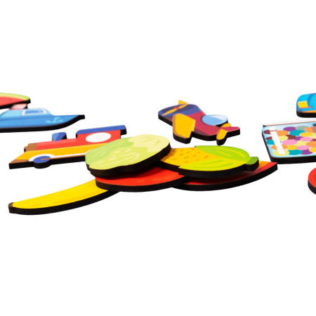 Лото Baby Toys "Тактильное" 36 деревянных фишек, 3+ KOR-04813