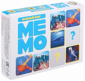Настольная игра: Десятое королевство "Мемо. Водный мир" 50 карточек KOR-03593
