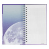 Записная книжка 95 x 175 мм 96л. MESHU "Moon light" на гребне, матовая ламинация, твердая обложка, выборочный УФ-лак RE-MS_52915