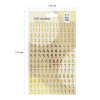 Наклейки ПВХ MESHU "Golden numbers" 10 x 21 см фольга, 170 наклеек RE-MS_43585