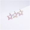 Скрепки фигурные 25 мм MESHU "Stars" 6 шт пакет с европодвесом RE-MS_41585