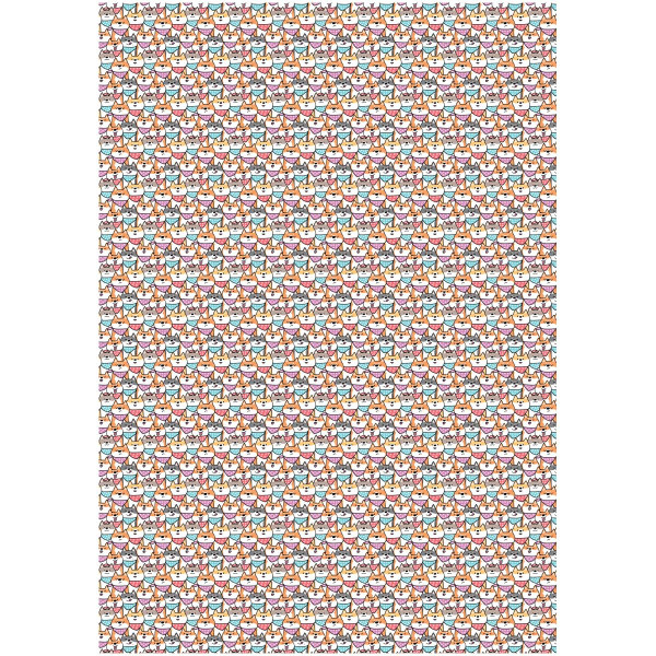 Упаковочная бумага глянцевая MESHU "Мир собак" 1л. 70 x 100 см 80 г/м2 RE-MS_53473