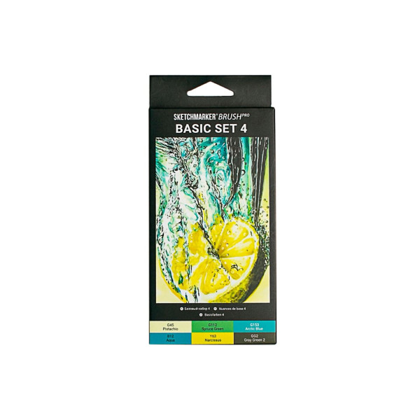 Набор маркеров SKETCHMARKER Brush Basic 4 6 шт MPSMB-6BAS4