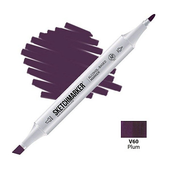 Маркер SKETCHMARKER двухсторонний на спирт.основе V60 Слива MPSM-V60