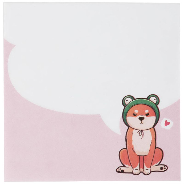 Блок для записей MESHU "Cute dog" 8.5 x 8.5 x 1.1 см 100л. на склейке RE-MS_46557