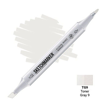 Маркер SKETCHMARKER двухсторонний на спирт.основе TG9 Тонированный серый 9 MPSM-TG9