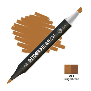 Маркер SKETCHMARKER Brush двухсторонний на спирт.основе O81 Имбирный пряник MPSMB-O81