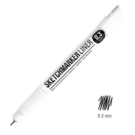 Ручка капиллярная (линер) SKETCHMARKER 0.3 мм черный MPSML-03
