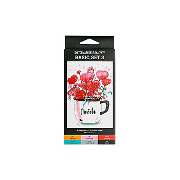 Набор маркеров SKETCHMARKER Brush Basic 3 6 шт MPSMB-6BAS3