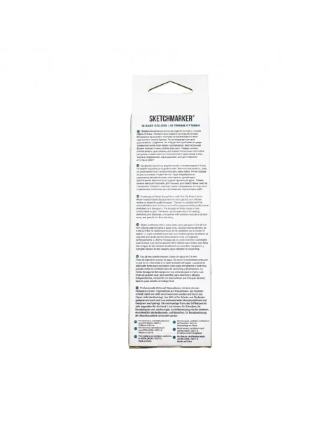 Набор капиллярных ручек SKETCHMARKER Artist fine pen Dark colors 12 цв MPAFP-12DARK