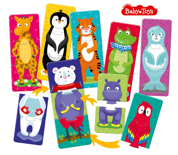 Пазл Baby Toys 24 maxi "Забавные зверюшки" KOR-04772