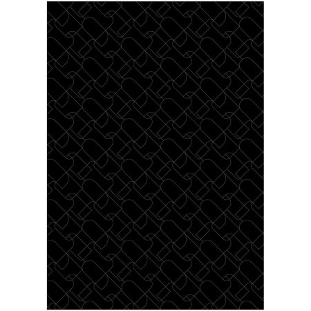 Упаковочная бумага глянцевая MESHU "Pattern on black" 1л. 70 x 100 см 80 г/м2, ассорти RE-MS_53487