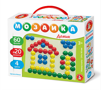 Мозаика Baby Toys "Домик" 60 элементов, 3+ KOR-02210