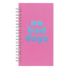 Записная книжка 95 x 175 мм 96л. MESHU "No bad days" на гребне, мат. ламинация, твердая обложка, выб. УФ-лак RE-MS_52920