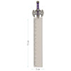 Линейка с топпером 12 см MESHU "Grey sword" пластиковая, европодвес RE-MS_36852