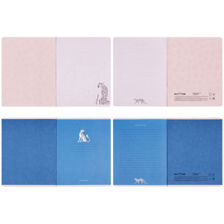 Тетрадь 48л. A5 клетка MESHU "Bright&Soft" софт-тач ламинация, тиснение фольгой RE-MS_43084