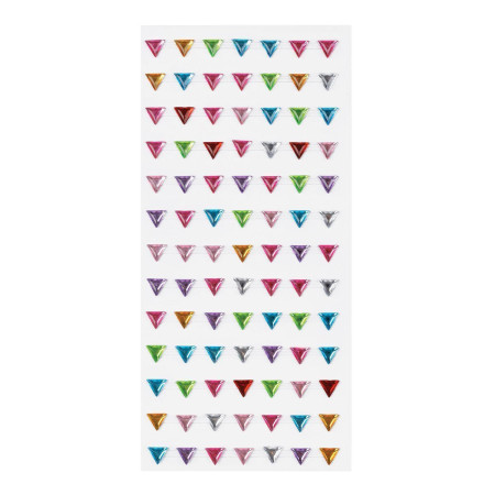Наклейки акриловые MESHU "Сolorful crystal", 25*10см, стразы, 91 наклейка, инд. уп., европодвес RE-MS_46767