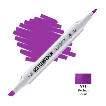 Маркер SKETCHMARKER двухсторонний на спирт.основе V71 Идеальная слива MPSM-V71