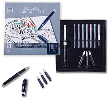 Набор для каллиграфии CRETACOLOR 11 предметов, в подарочной коробке CR43123
