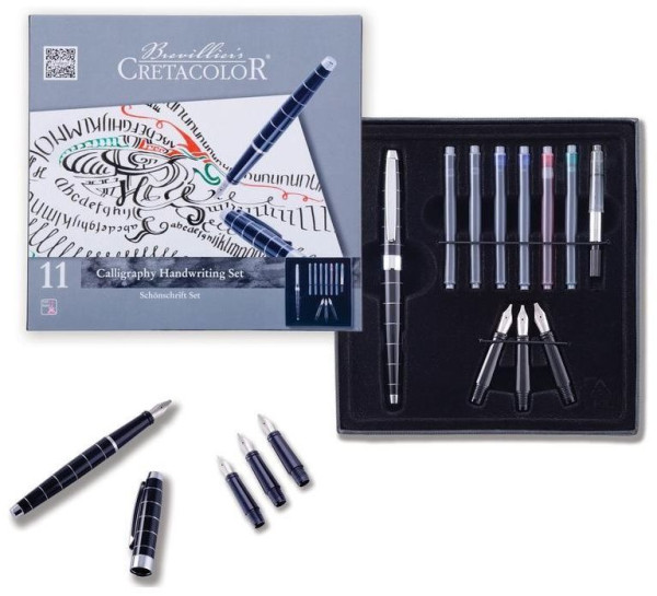 Набор для каллиграфии CRETACOLOR 11 предметов, в подарочной коробке CR43123