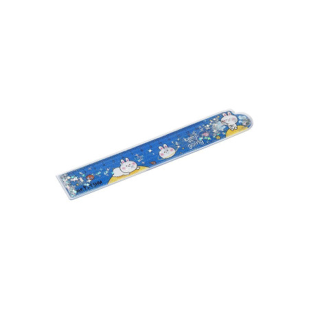 Линейка 15 см MESHU "Bubble bunny" ПВХ с блестками, ассорти, европодвес RE-MS_50868
