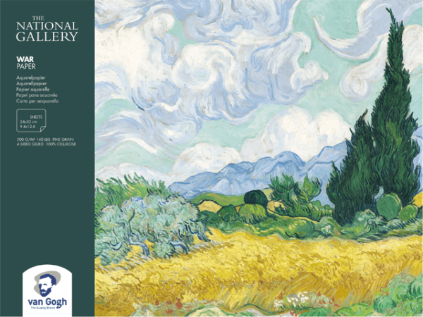 Блок для акварели VAN GOGH National Gallery 300 г/м2 24 x 32 см 12 л, склейка по 4 сторонам MP93972432