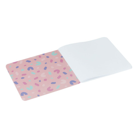 Записная книжка 170 x 170 мм 40л. MESHU "Cat`s symphonie" 80 г/м2 на скрепке, soft-touch, без линовки RE-MS_53365