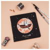 Записная книжка 170 x 170 мм 40л. MESHU "Magic world" 80 г/м2 на скрепке, soft-touch, тиснение фольгой, без линовки RE-MS_53367