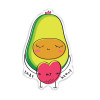Значок акриловый MESHU "Avocado" 2.3 x 3.6 см, прямая УФ-печать RE-MS_47422