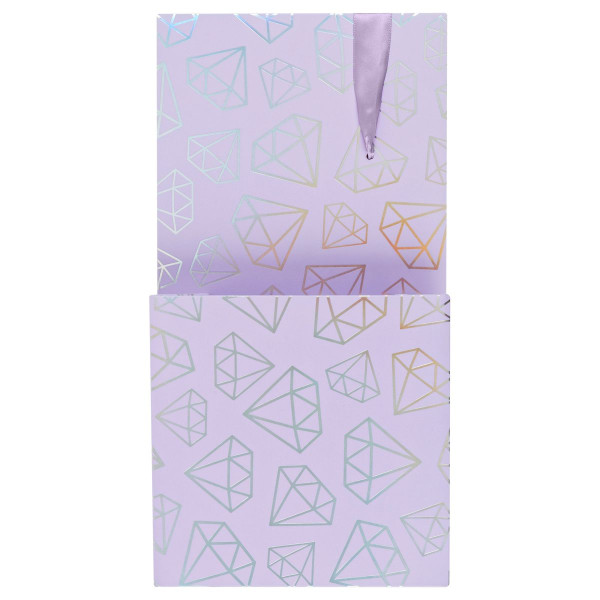 Коробка складная подарочная MESHU "Crystals", (15*15*15см), с лентой, отд.фольгой RE-MS_54182