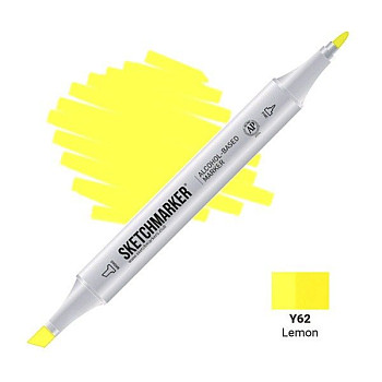 Маркер SKETCHMARKER двухсторонний на спирт.основе Y62 Лимон MPSM-Y62