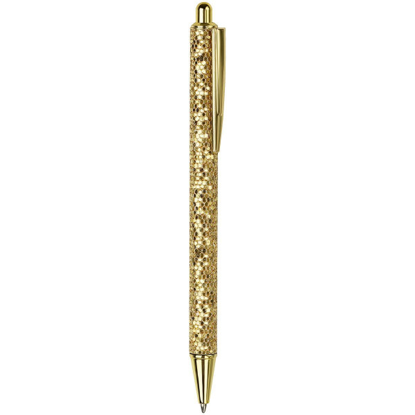 Ручка шариковая автоматическая MESHU "Gold shimmer" синяя, 1.0 мм RE-MS_89904