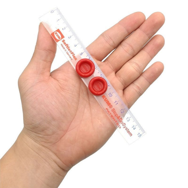 Линейка 15 см KUM L1 Stop & Go, прозрачная, с фиксацией положения KUM-2270119
