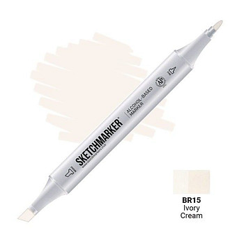 Маркер SKETCHMARKER двухсторонний на спирт.основе BR15 Кремовый MPSM-BR15